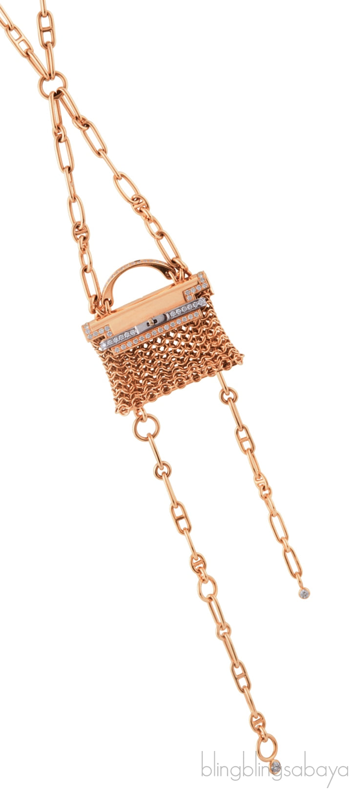 Kelly Diamond Rose Gold Necklace