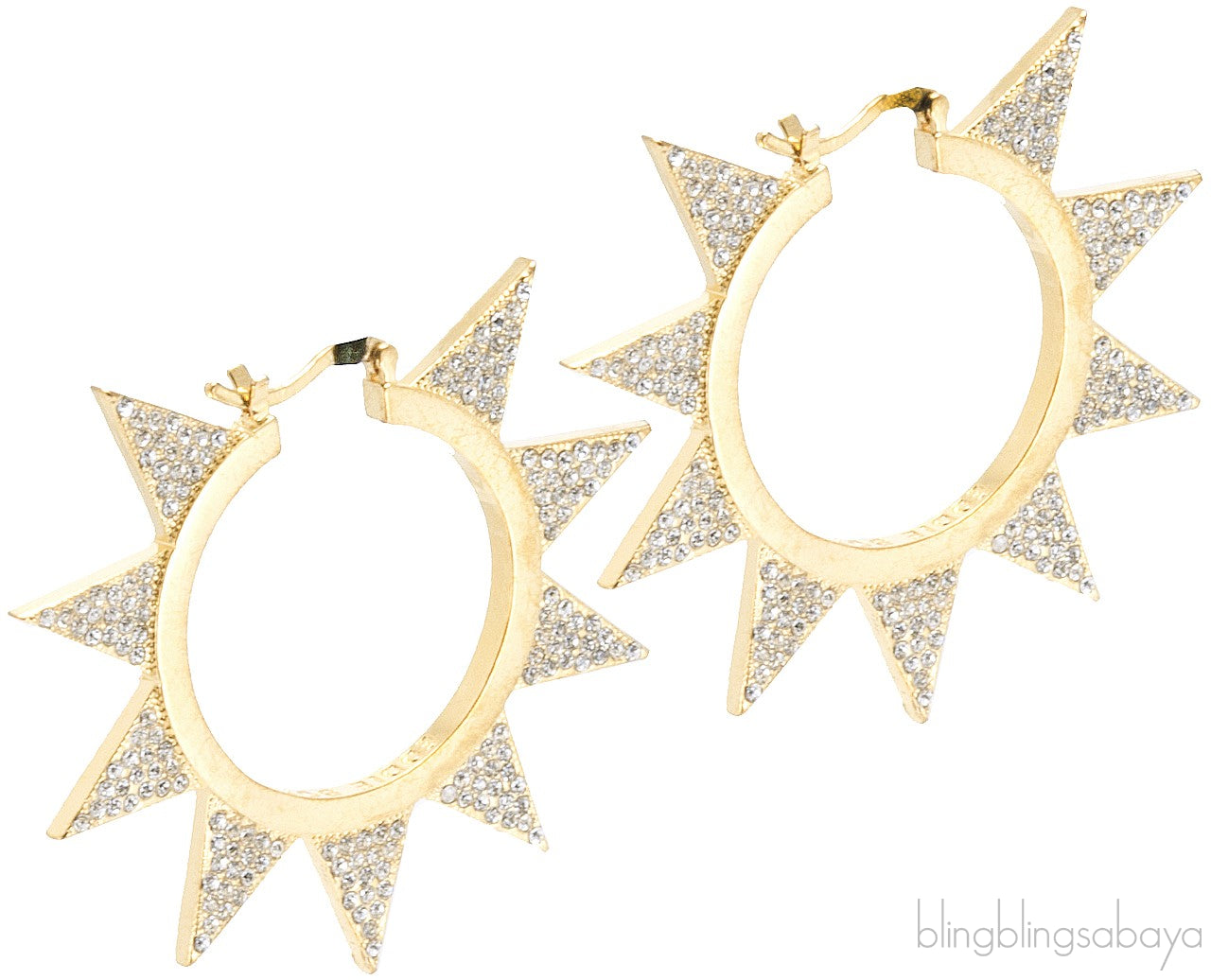 Spike Cubic Zirconia Earrings