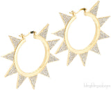 Spike Cubic Zirconia Earrings