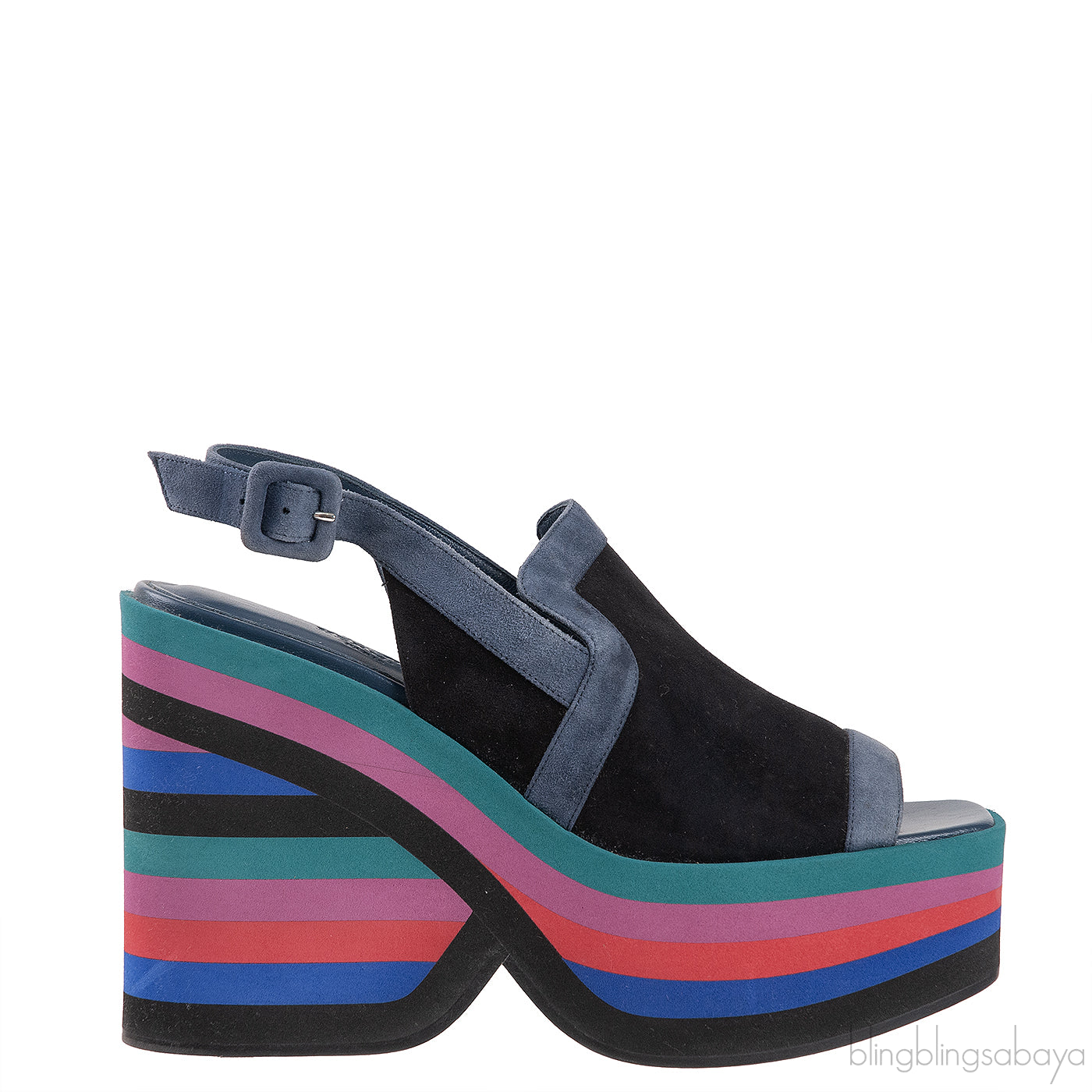 Hermes Black Suede Edgy 65 Sandals