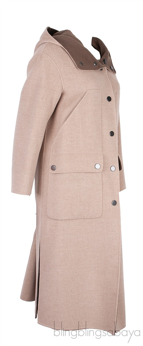 Grey Wool Reversible Coat