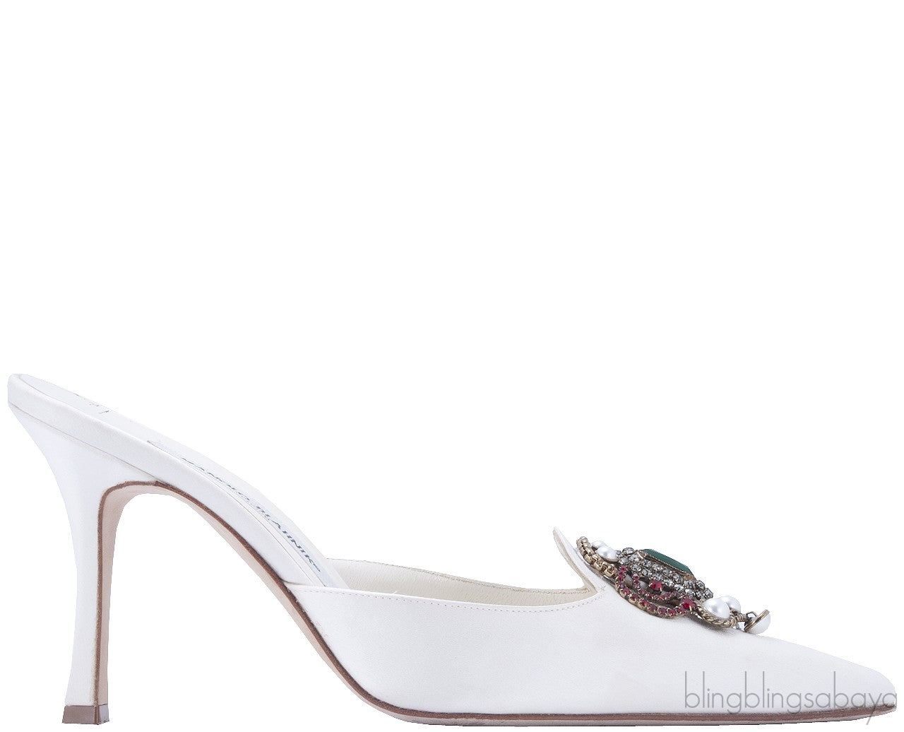 Ivory Eufra Mid Heel Sandals