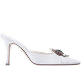 Ivory Eufra Mid Heel Sandals