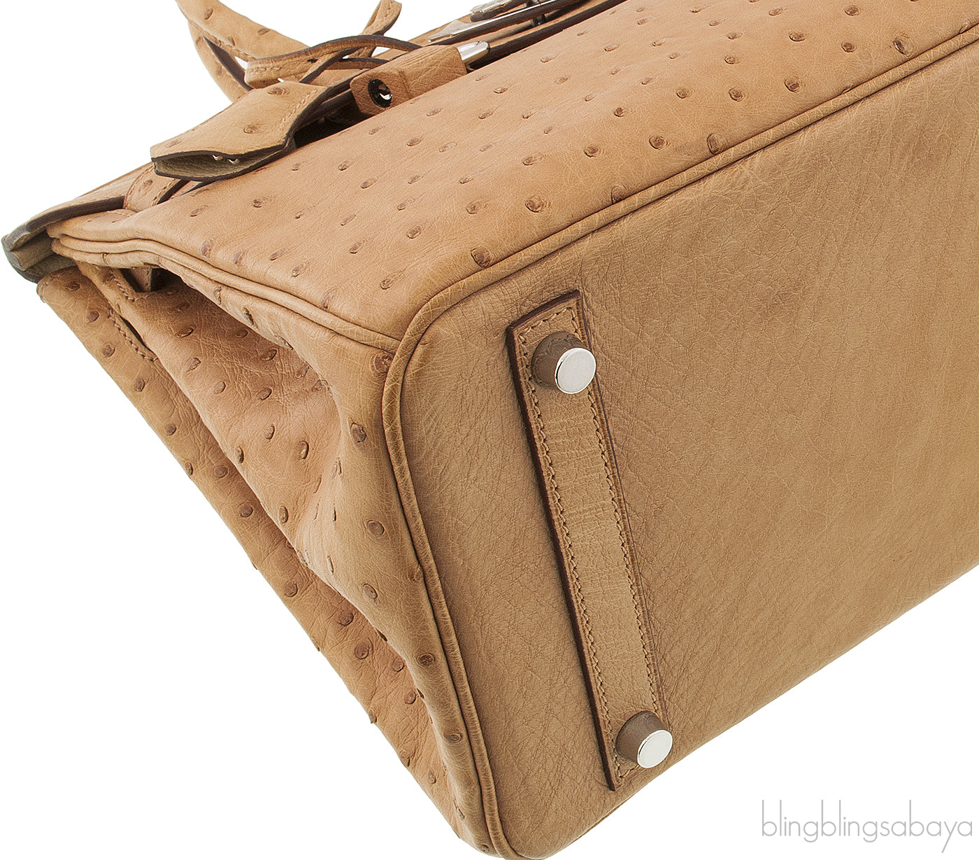 Birkin 30 Natural Gold Ostrich PHW