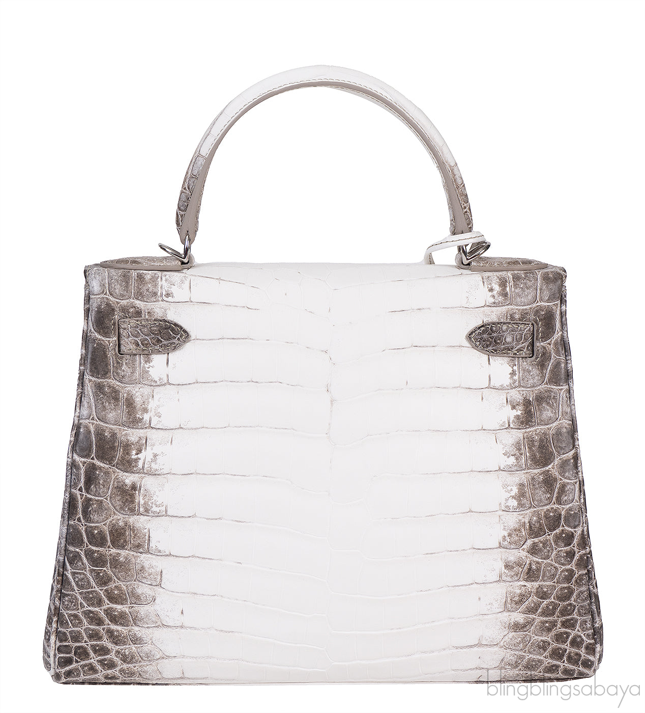 Hermes Kelly 28 Himalaya Crocodile Bag PHW