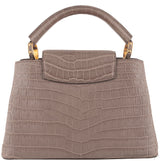Capucines Crocodile Taupe BB