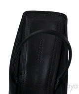 Balenciaga Black Satin BB Pointed Toe Slingback