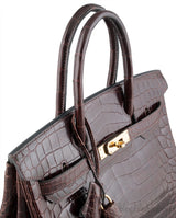 Birkin 30 Dark Brown Crocodile