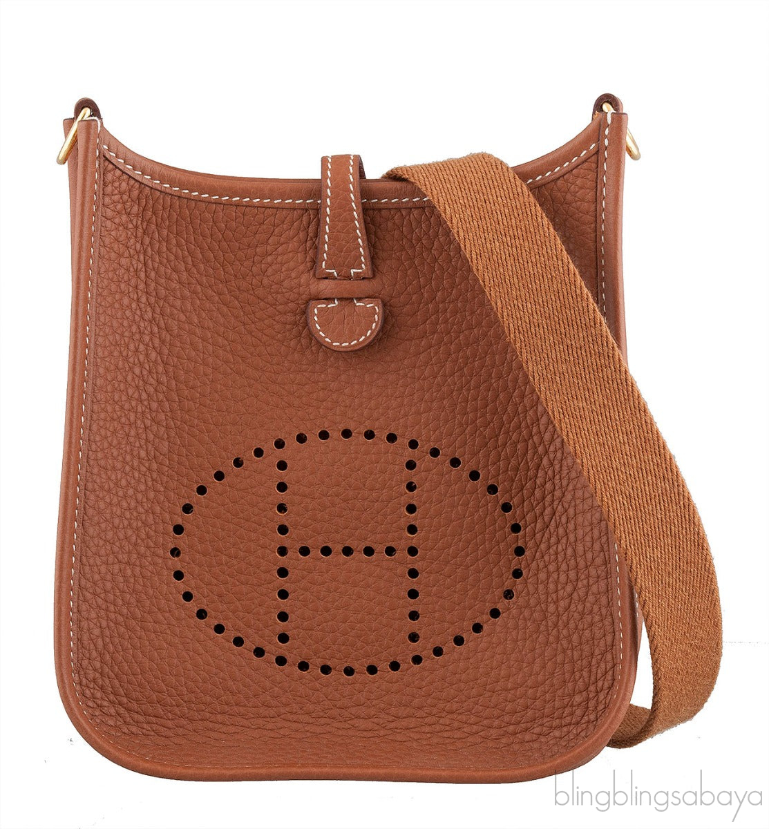 Mini Evelyne Gold Crossbody Bag