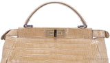 Peek-a-boo Small Crocodile Satchel