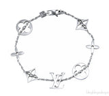 Monogram White Gold Bracelet