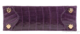 Signature Amethyst Crocodile Bag