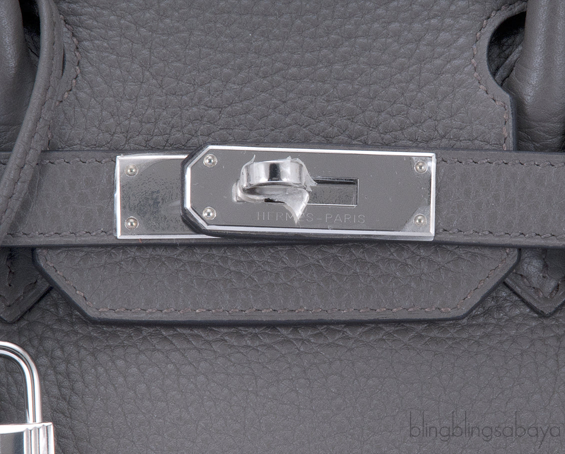 Birkin 30 Etain Togo PHW