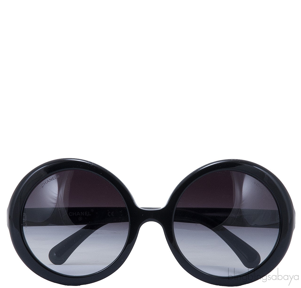 Oversized Black CC Sunglasses