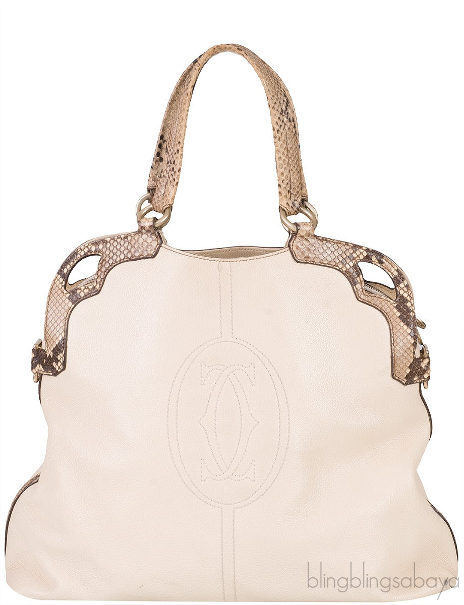 Python Trimmed Marcello De Cartier Bag