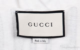 Gucci Embroidered Off-white Crop T-shirt