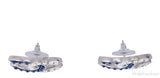 CC Pearl / Blue Stone Earrings