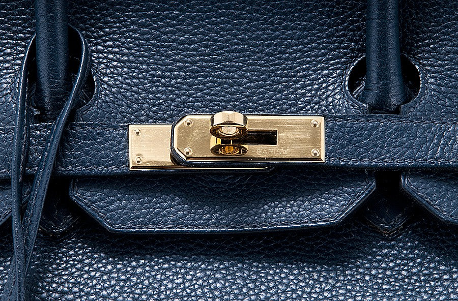 Birkin 35 Navy Blue Taurillon Clem.