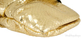 Dolce & Gabbana Gold Snakeskin Wallet Clutch