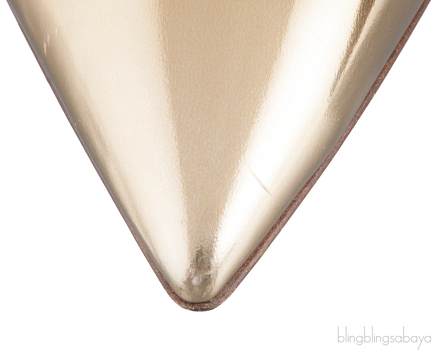 Gold Metallic Slide Mule