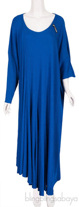 Blue Knitted Oversize Dress