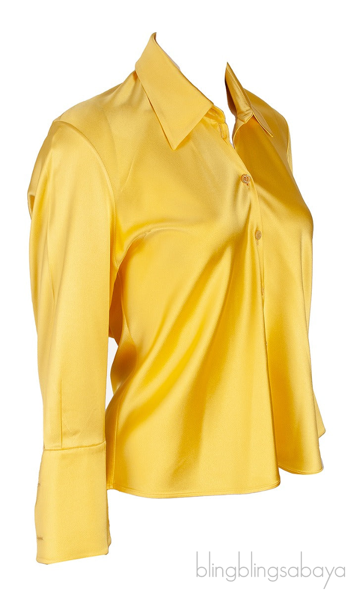 Plain Yellow Long Sleeve Shirt