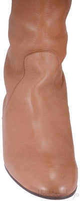 Cutout Flat Leather Boots