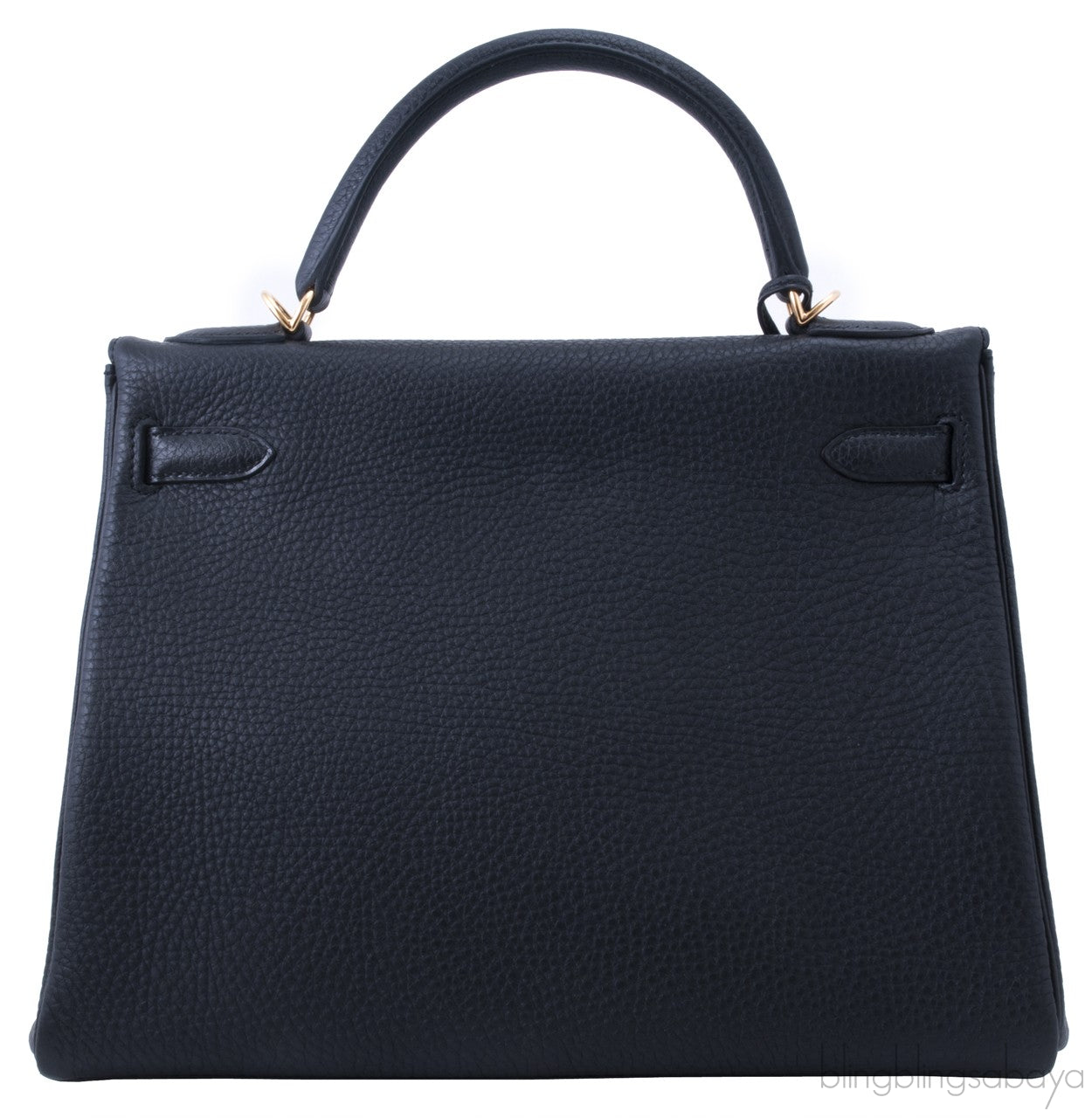 Kelly 32 Black Togo Retourne