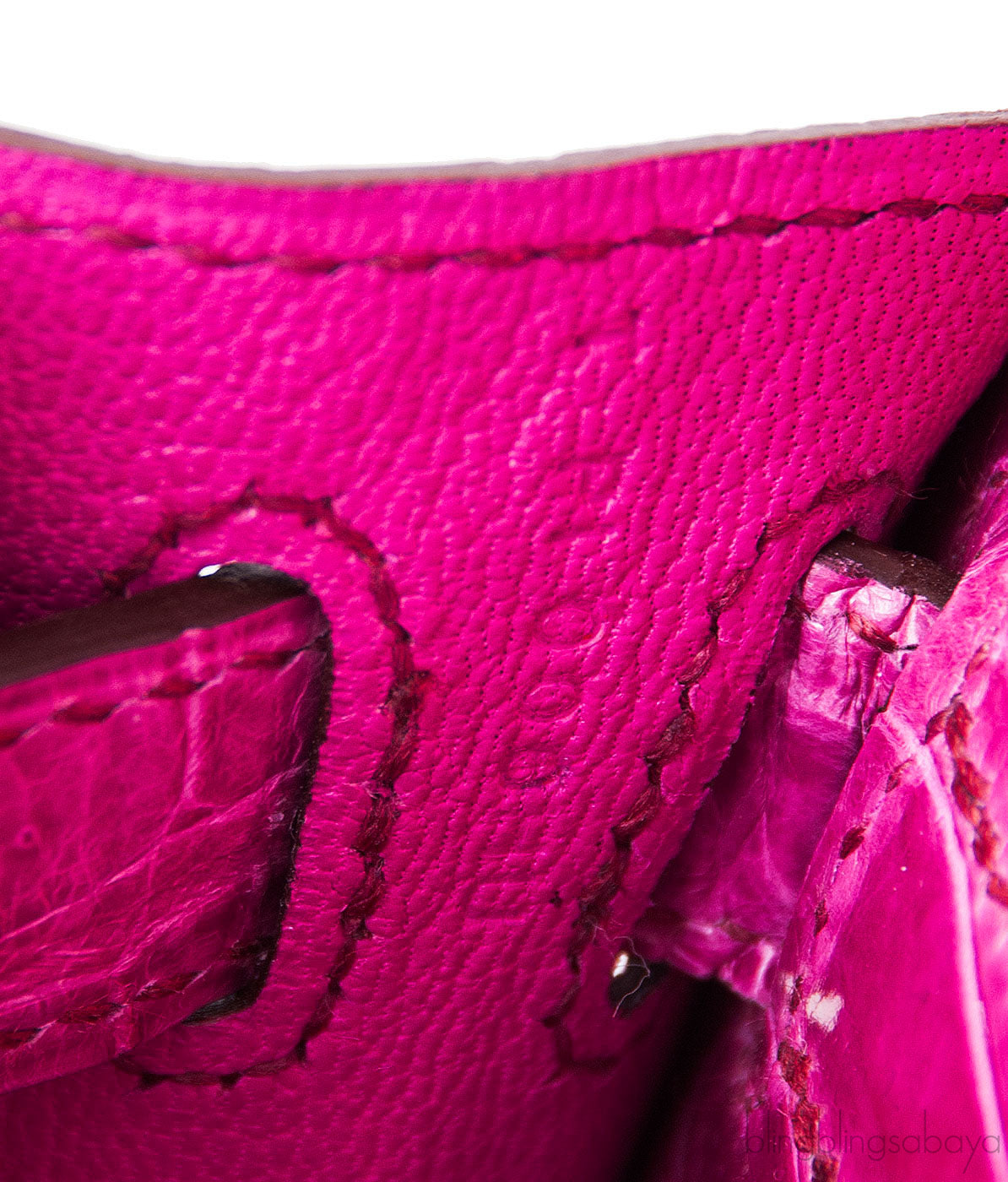 Kelly Cut Fuchsia Pink Crocodile