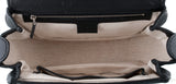Black Bamboo Top Handle Bag