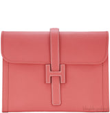 Jige Oversize Clutch Epsom Flamingo
