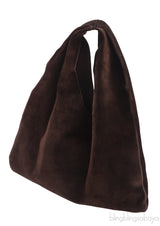 Espresso Ans Bindle Small Leather Tote Bag