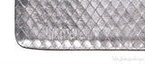 Silver Snake Effect Wide Belt