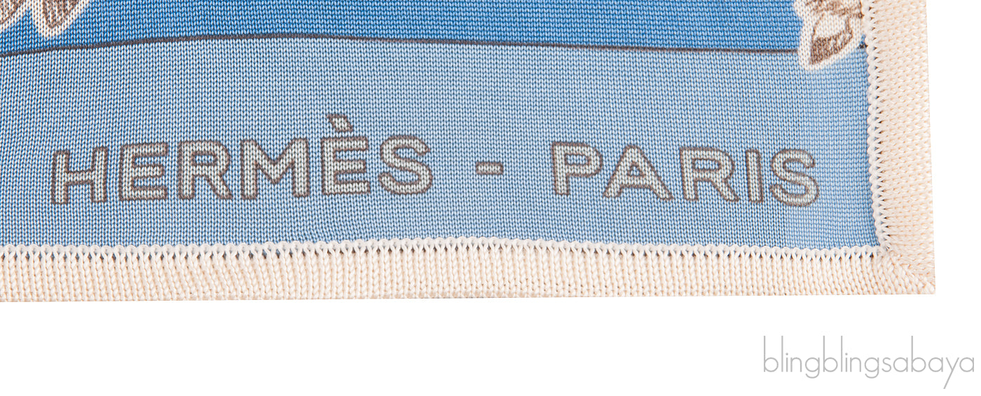 Hermes Carre en Carres Silk Scarf