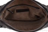 Brown Intrecciato Snakeskin Nodini Crossbody Bag