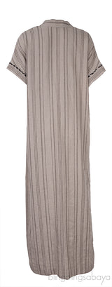 Katia Embroidered Linen Maxi Dress