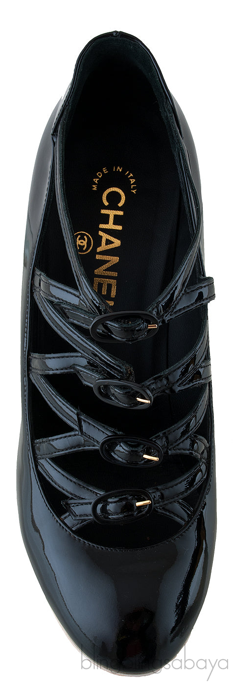 Black Patent Other Open Shoes