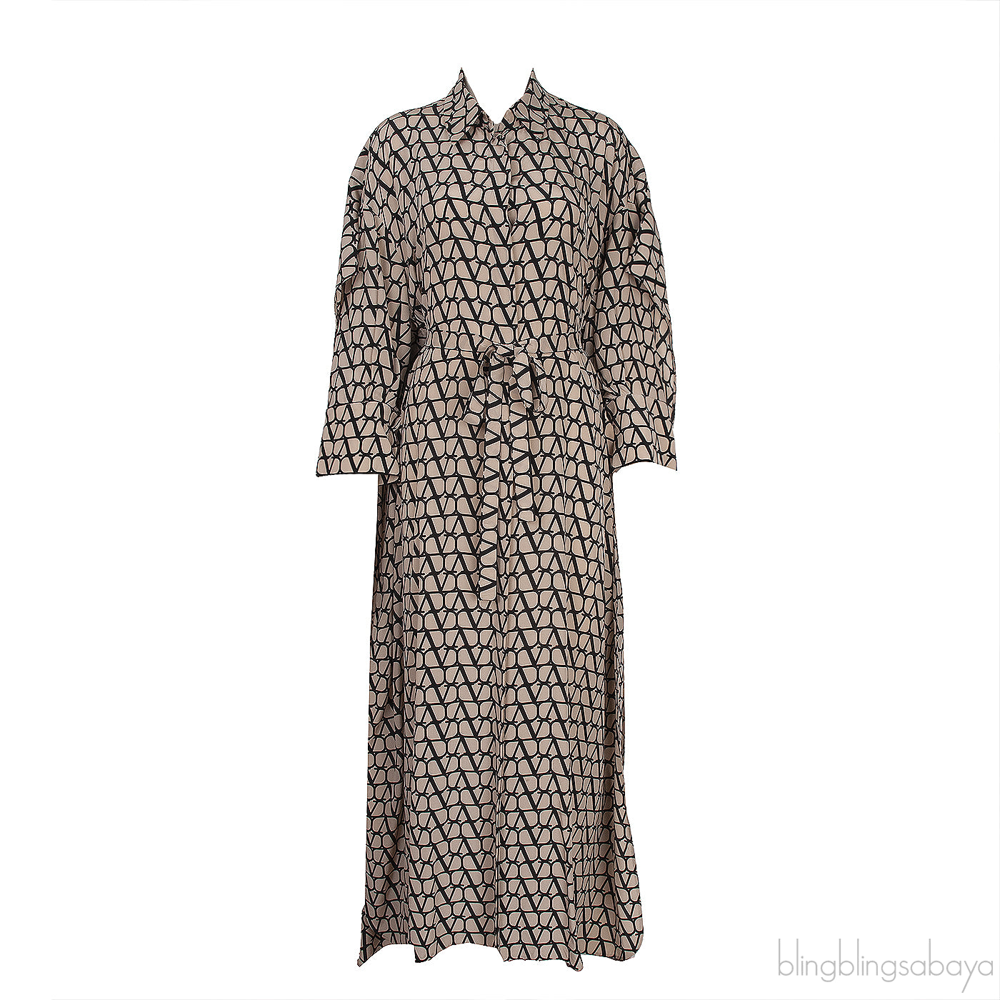 Neutral Toile Iconographe  Printed Silk Midi Dress