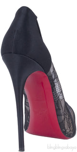 Black Pigalace Pointed Toe Pump
