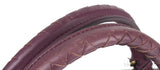 Plum Large Roma Intrecciato Leather Tote