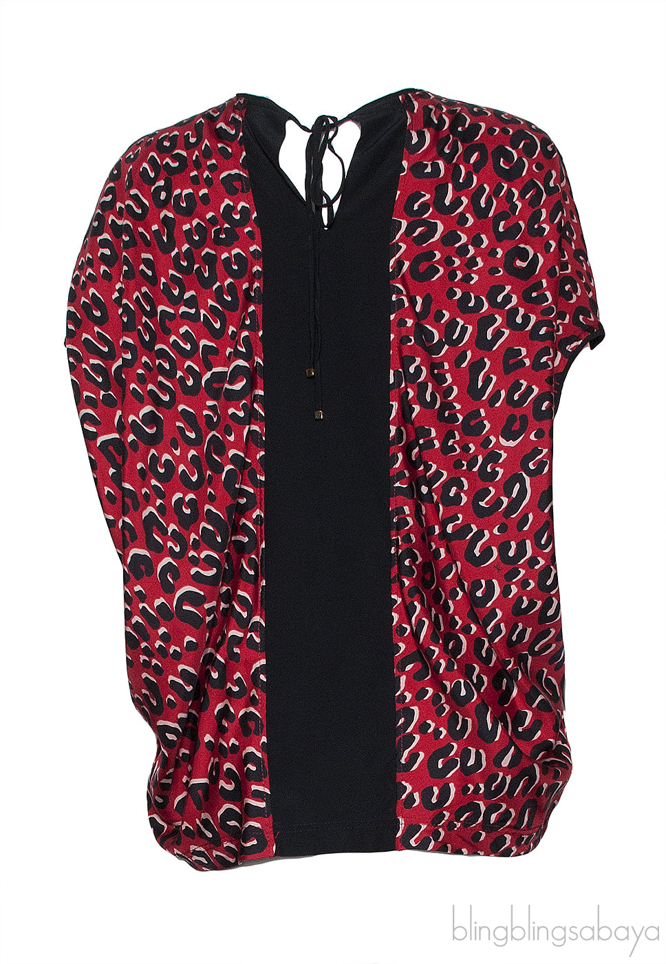 Leopard Print Silk Top