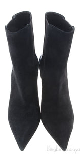 Pointed-toe Boots Crystal Heels