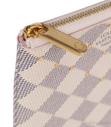 Louis Vuitton City Pouch Damier Azur Studded Clutch