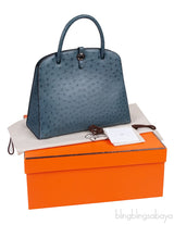Blue Roy Ostrich Dalvy 30 Bag PHW