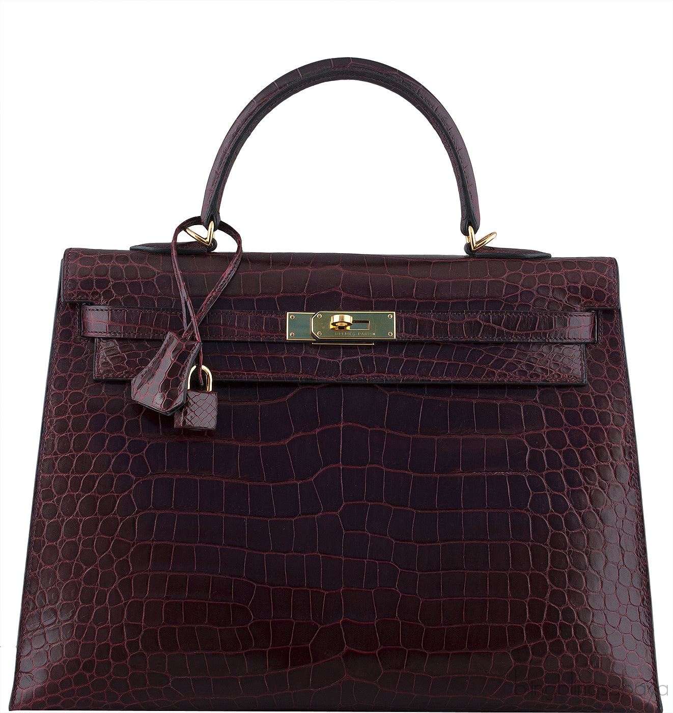 Kelly 35 Sellier Bordeaux Porosus