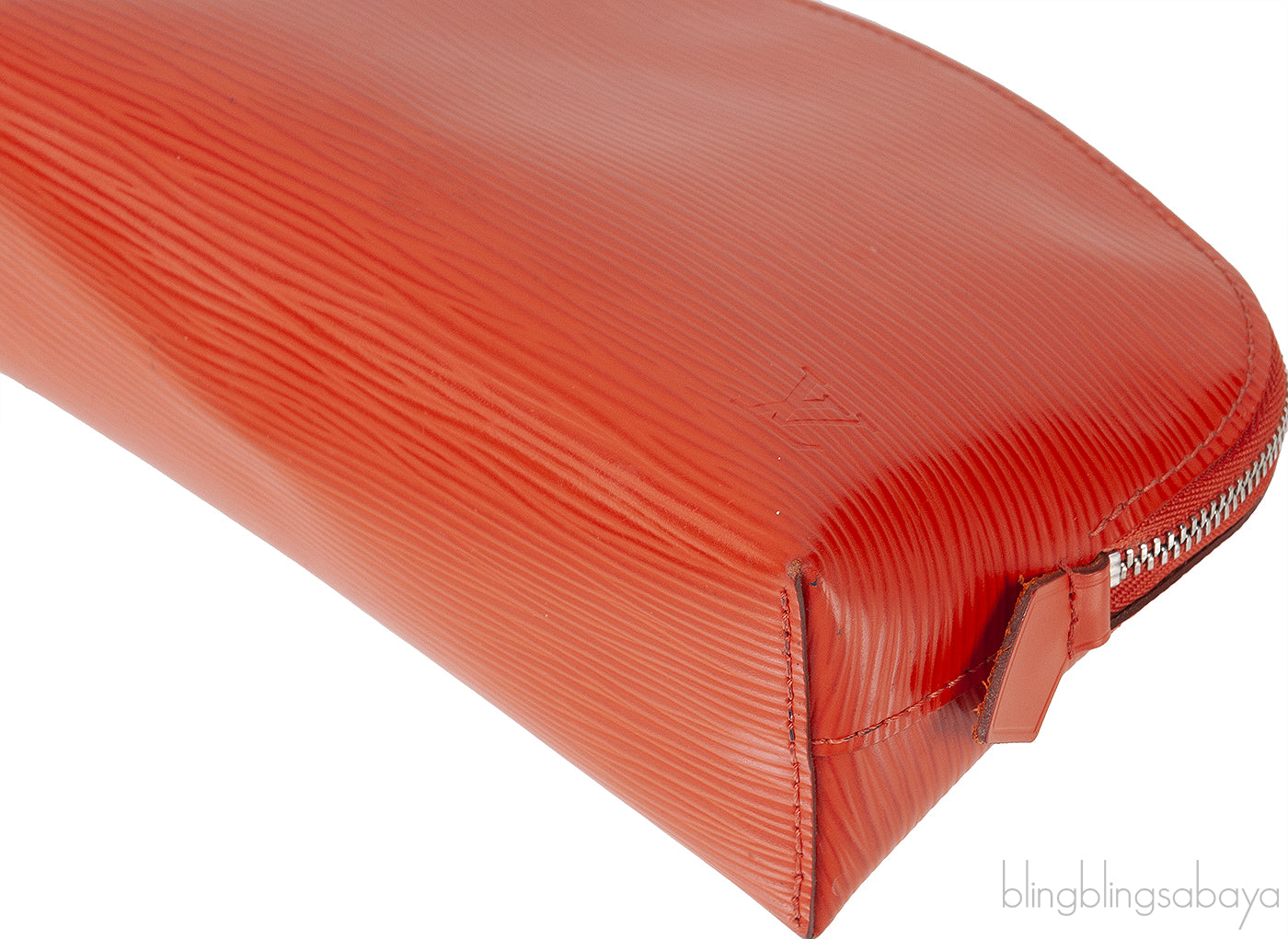 Louis Vuitton Orange Cosmetic Pouch Epi Leather