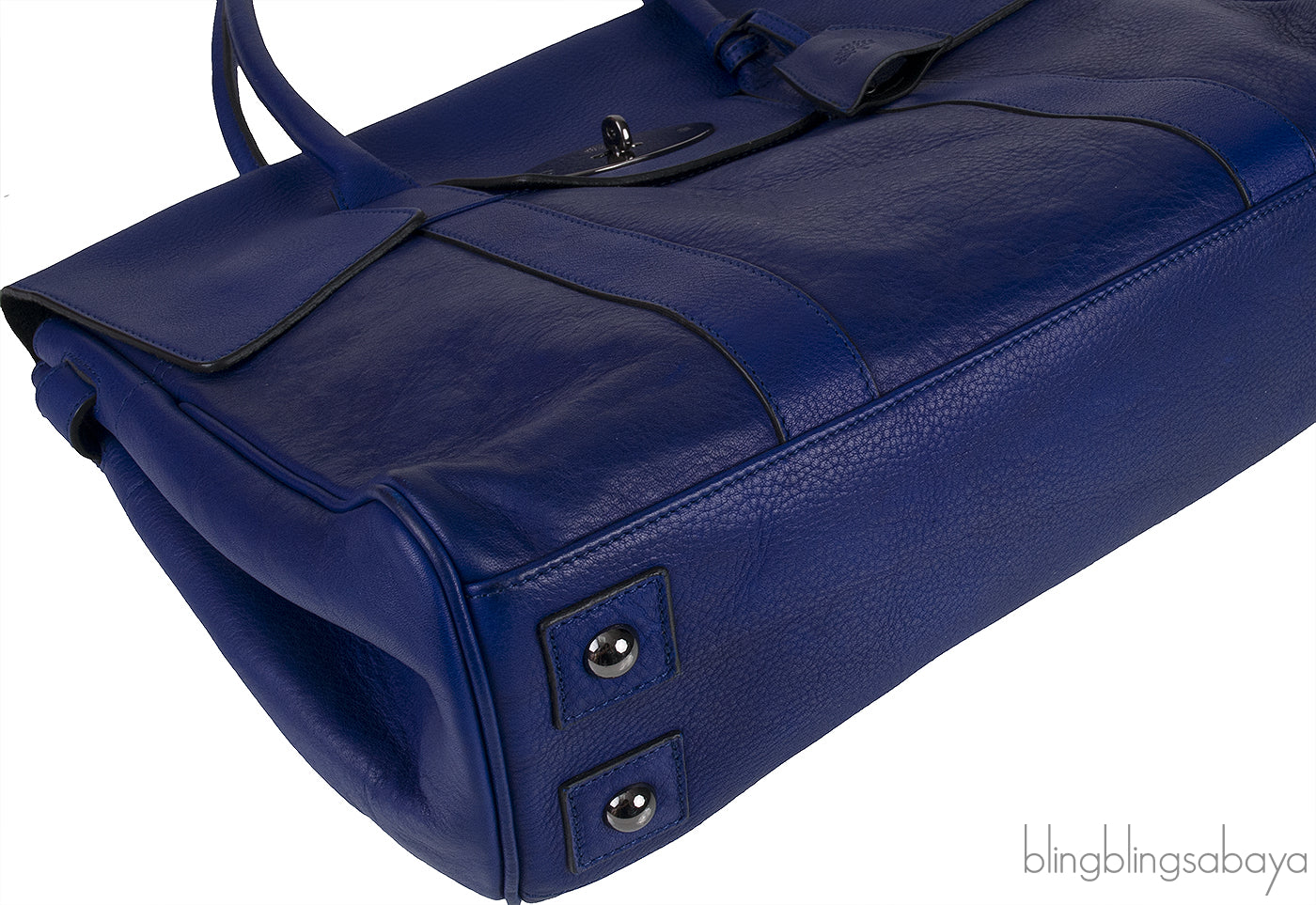 Mulberry Bayswater Blue Top Handle Bag
