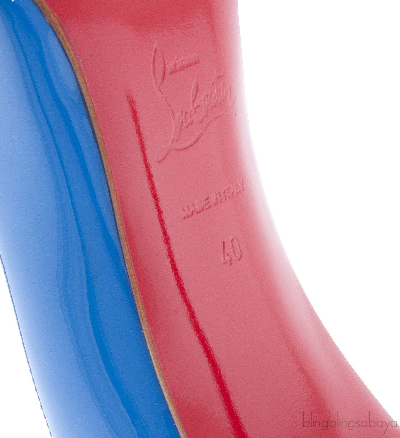 Pigalle Follies 100 Patent Blue heels