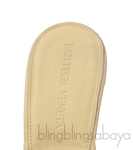 Yellow Lido Intrecciato Mules
