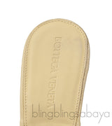 Yellow Lido Intrecciato Mules